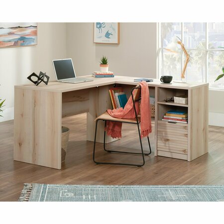 SAUDER Harvey Park L-Desk Pacific Maple , Strong and lightweight 1 in. panel construction 433260